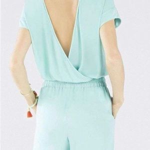 BCBGmaxazria Angela Layered-Back Romper